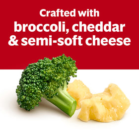 Microwave-ready Campbell's soup heats in minutes for a comforting bowl.