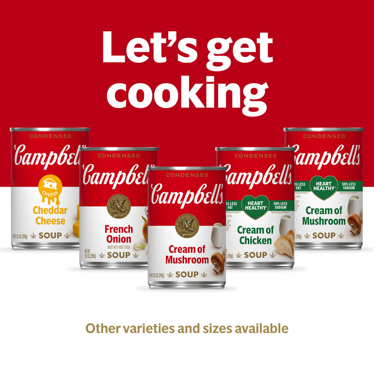 Campbell's Condensed Chicken Broth being poured to make a savory sauce, showcasing versatility.
