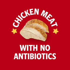 Close-up of Campbell's Chicken and Stars label, highlighting no artificial flavors and no MSG.
