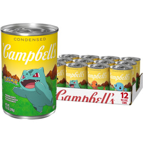 Campbell’s Condensed Kids Soup Pokémon 12-pack can, easy pantry staple.
