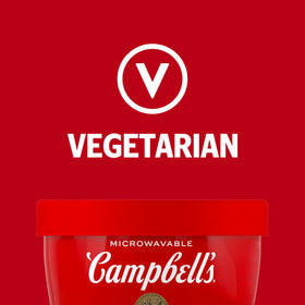 Campbell's Creamy Tomato Soup bowl steaming to enjoy a warm, nostalgic snack.