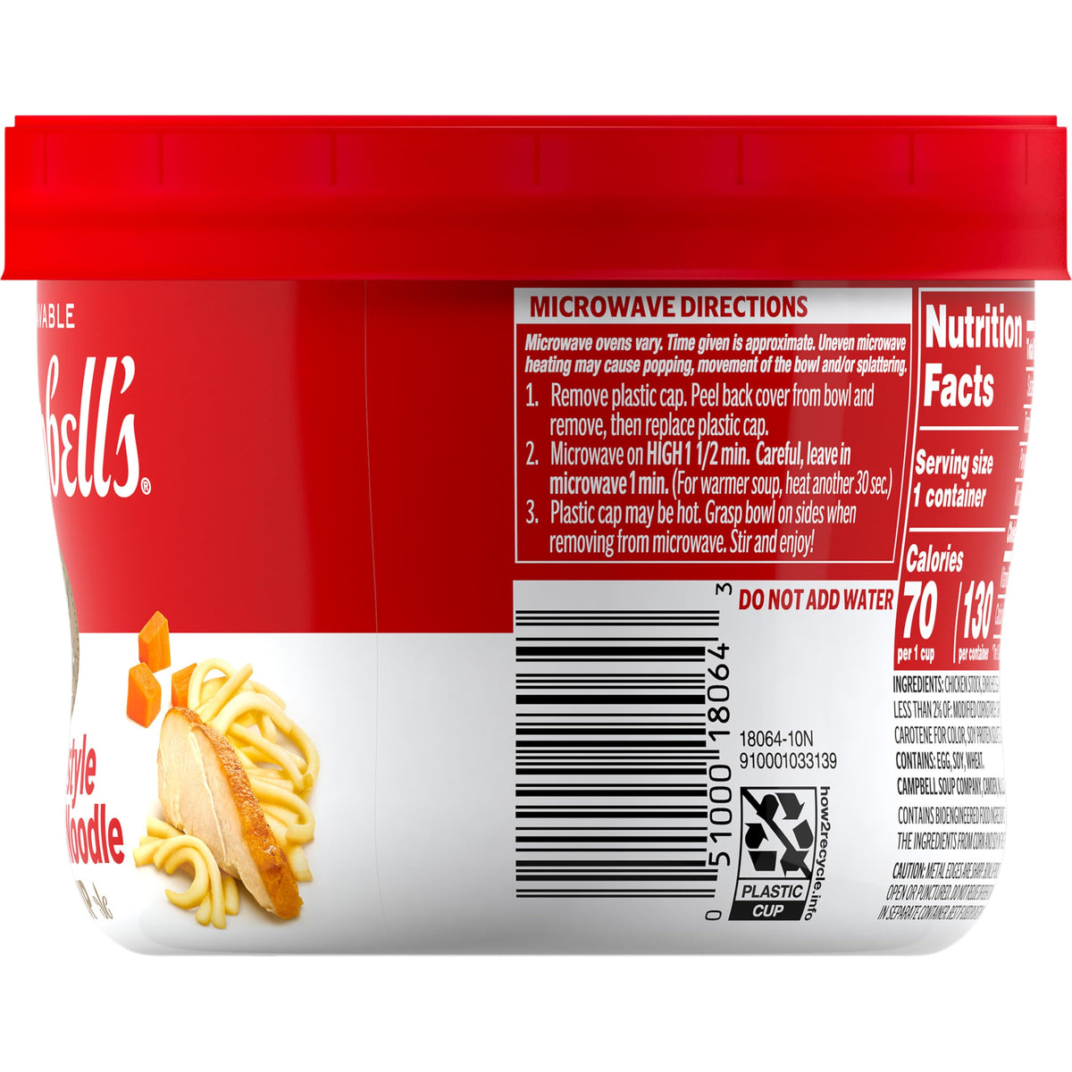 Campbell's Homestyle Chicken Noodle Soup 15.4 oz heat-in-minute convenience
