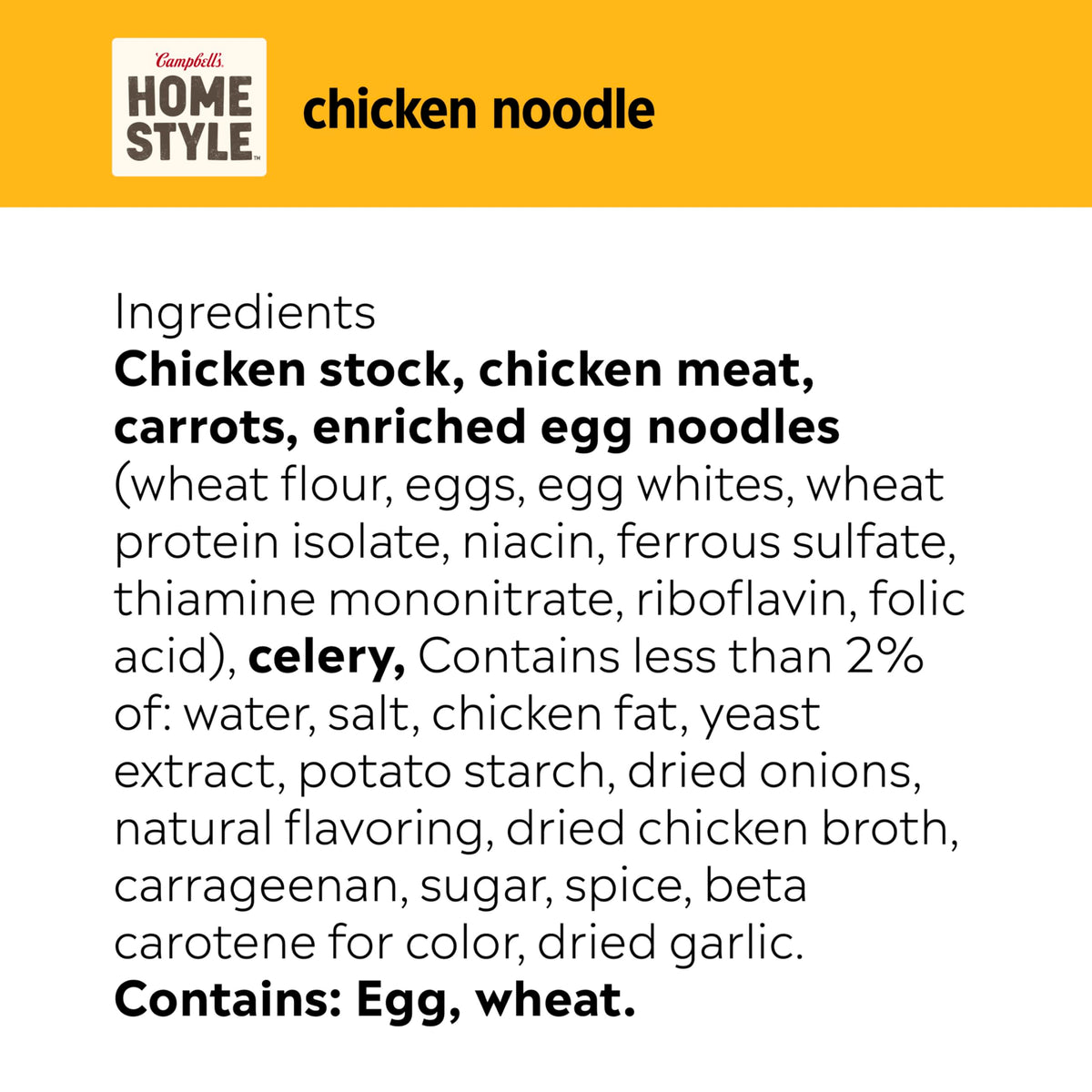 Campbell's Homestyle Chicken Noodle Soup steaming bowl ready-to-serve comfort.