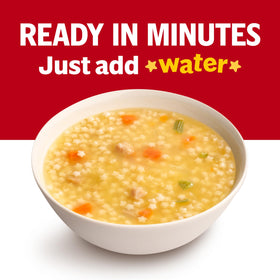 Campbell's Chicken and Stars soup with Goldfish crackers pairing for a quick kid-friendly lunch.