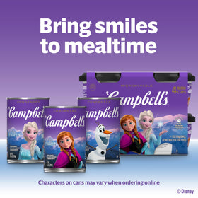 Stovetop heating of Campbell's Condensed Kids Soup for quick meals