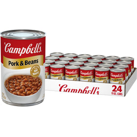 Campbell's Pork and Beans closeup of tender beans for quick weeknight meals