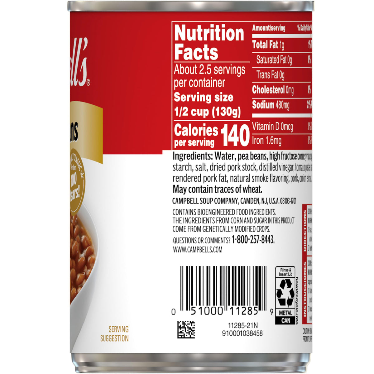 Campbell's Pork and Beans family dinner scene, comforting staple for busy households
