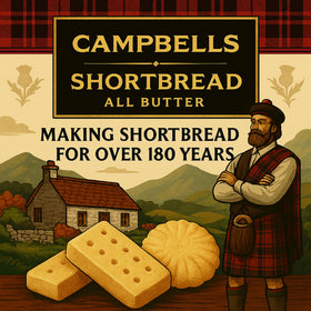 Campbells Shortbread Fingers 100g portions opened tin demonstrate freshness and portion control.