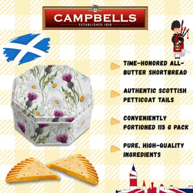 Campbells Shortbread Petticoat Tails buttery crumb close-up showing texture