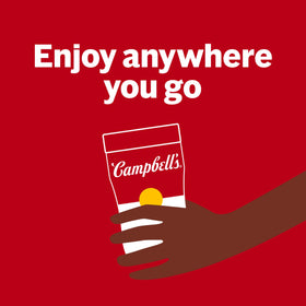 Campbell's Sipping Soup steaming cup ready in minutes for lunch