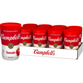 Campbell's Sipping Soup Classic Tomato Cup, comforting tomato flavor in a portable microwavable cup.