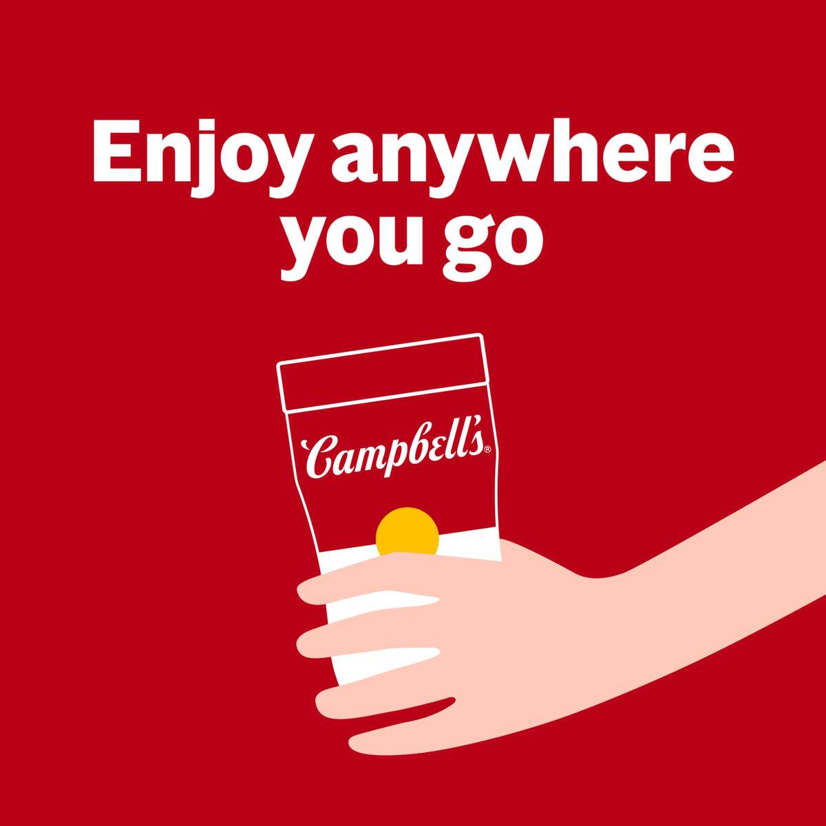 Serve Campbell's Sipping Soup with a sandwich or salad makes a satisfying meal.