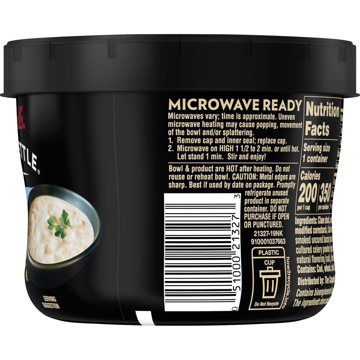 Campbell's Slow Kettle 8-pack tub showcases convenient multi-meal option for family meals.