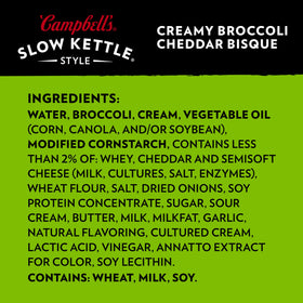Campbell's Slow Kettle microwavable bowl showcases easy, quick meal preparation.