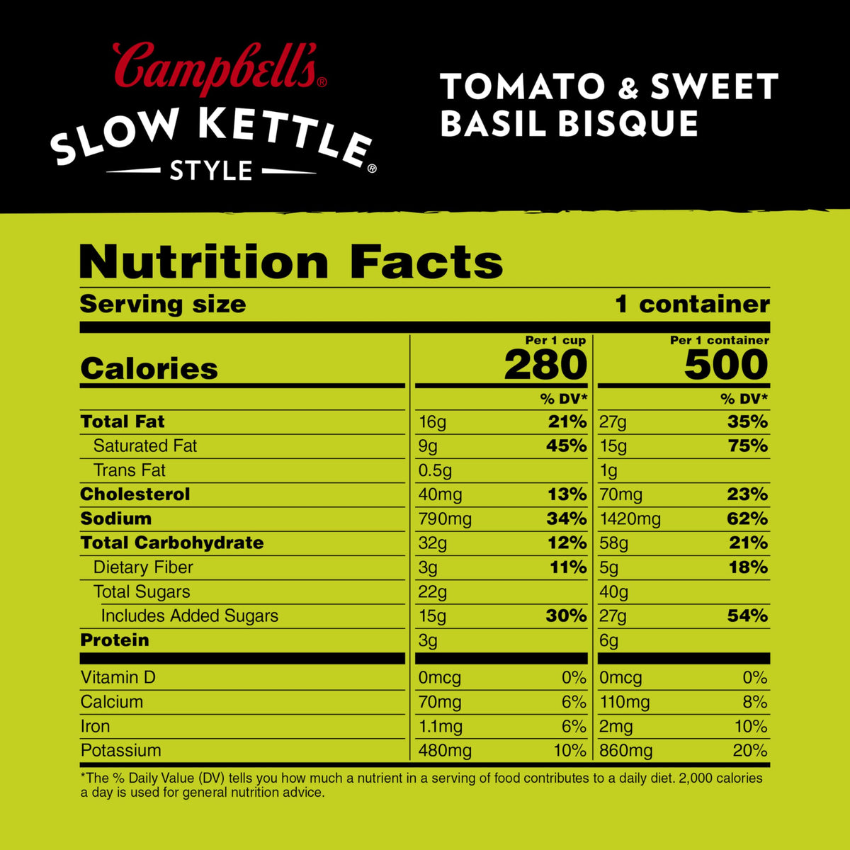 Campbell's Slow Kettle bowl with cap removed, ready to microwave