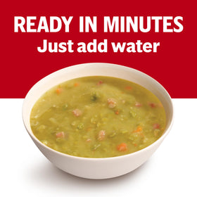 Soup served with crackers, a quick comfort meal featuring Campbell's