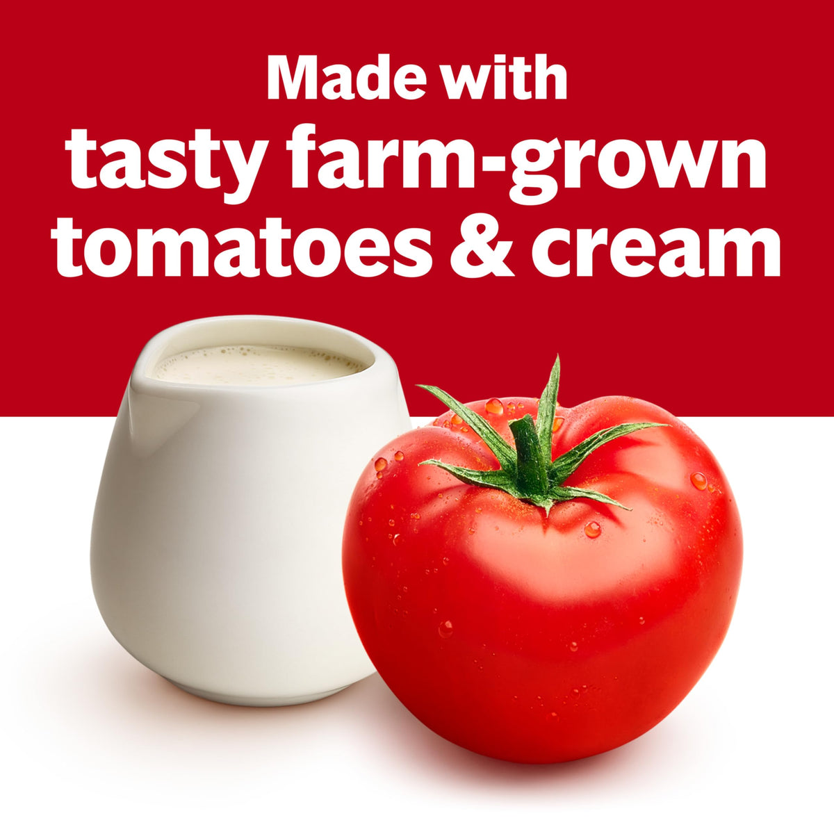 Oyster crackers atop Campbell's Tomato Bisque for a classic touch