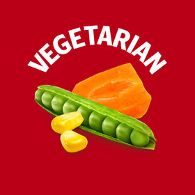 Campbell's Vegetarian Vegetable Soup with avocado topping adds fresh flavor.