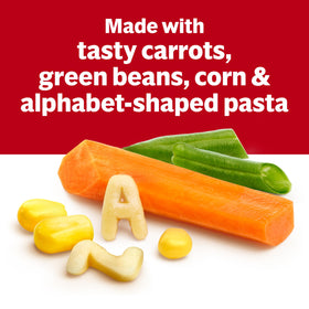 Campbell's Vegetarian Vegetable Soup garnish with fresh herbs for aroma.