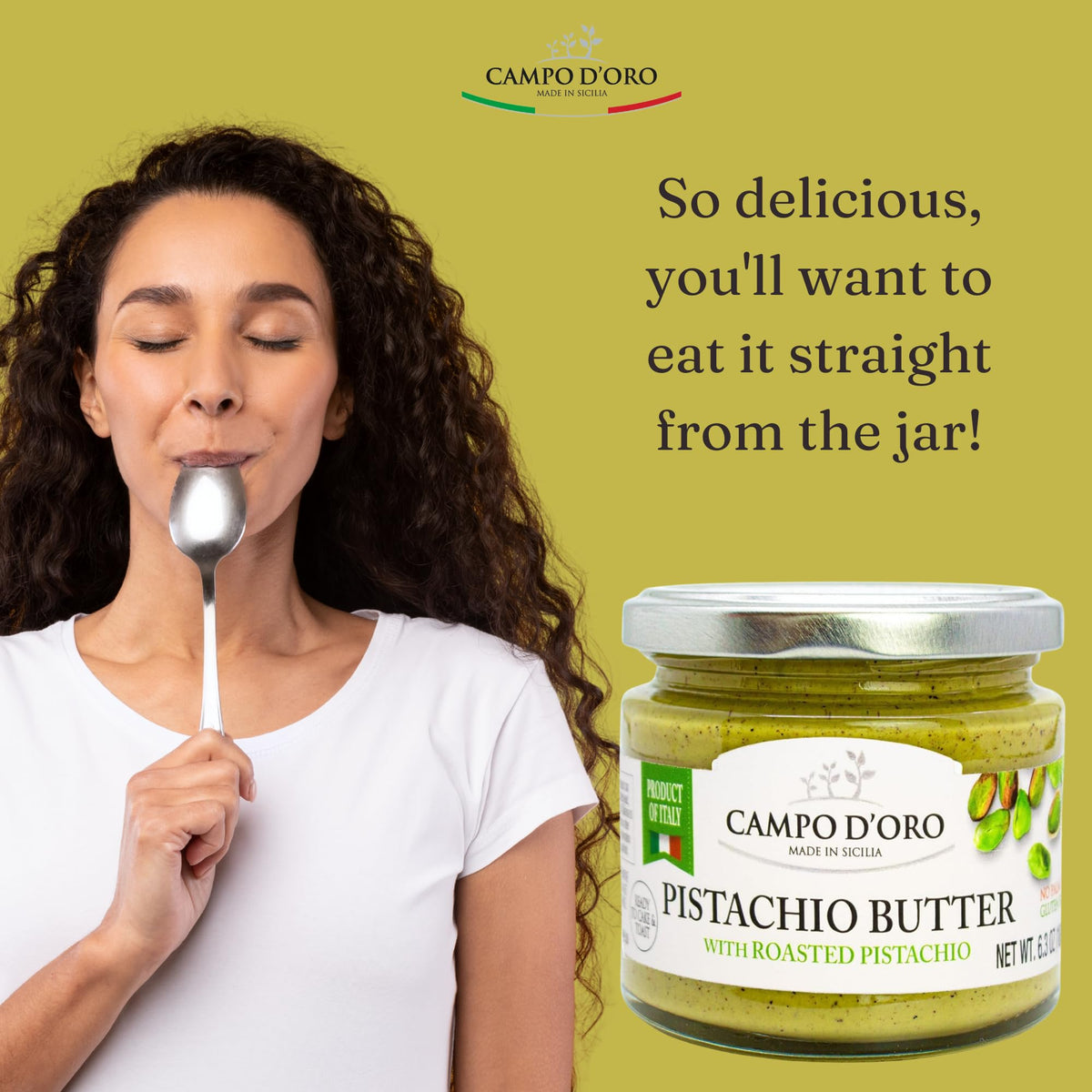 CAMPO D'ORO Knafeh pistachio bar inspiration for gourmet dessert ideas.