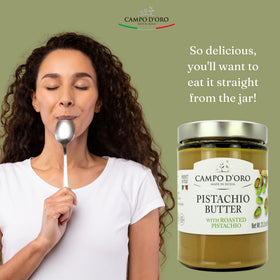 CAMPO D'ORO Pistachio Butter Cream Dubai bar filling inspires luxurious chocolate creations.