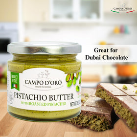 CAMPO D'ORO Pistachio Cream Butter on toast creates indulgent breakfast.