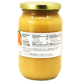 CAMPO D'ORO Sicilian Orange Curd spoonful reveals bright citrus and creamy richness for desserts.