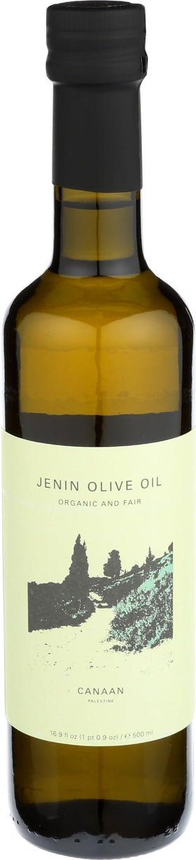 CANAAN Jenin olive oil bottle ready to pour for cooking