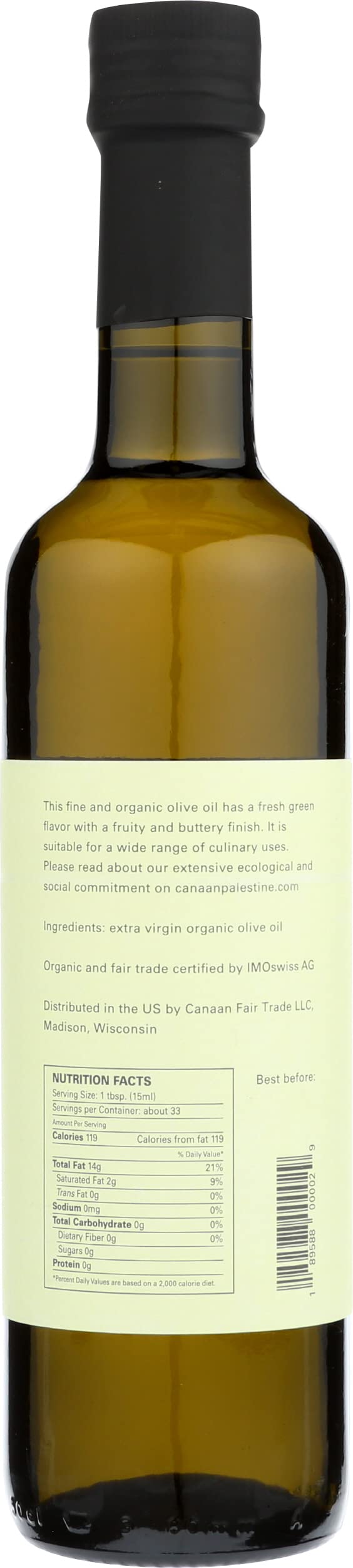 CANAAN Jenin EVOO being poured over a dish for finishing