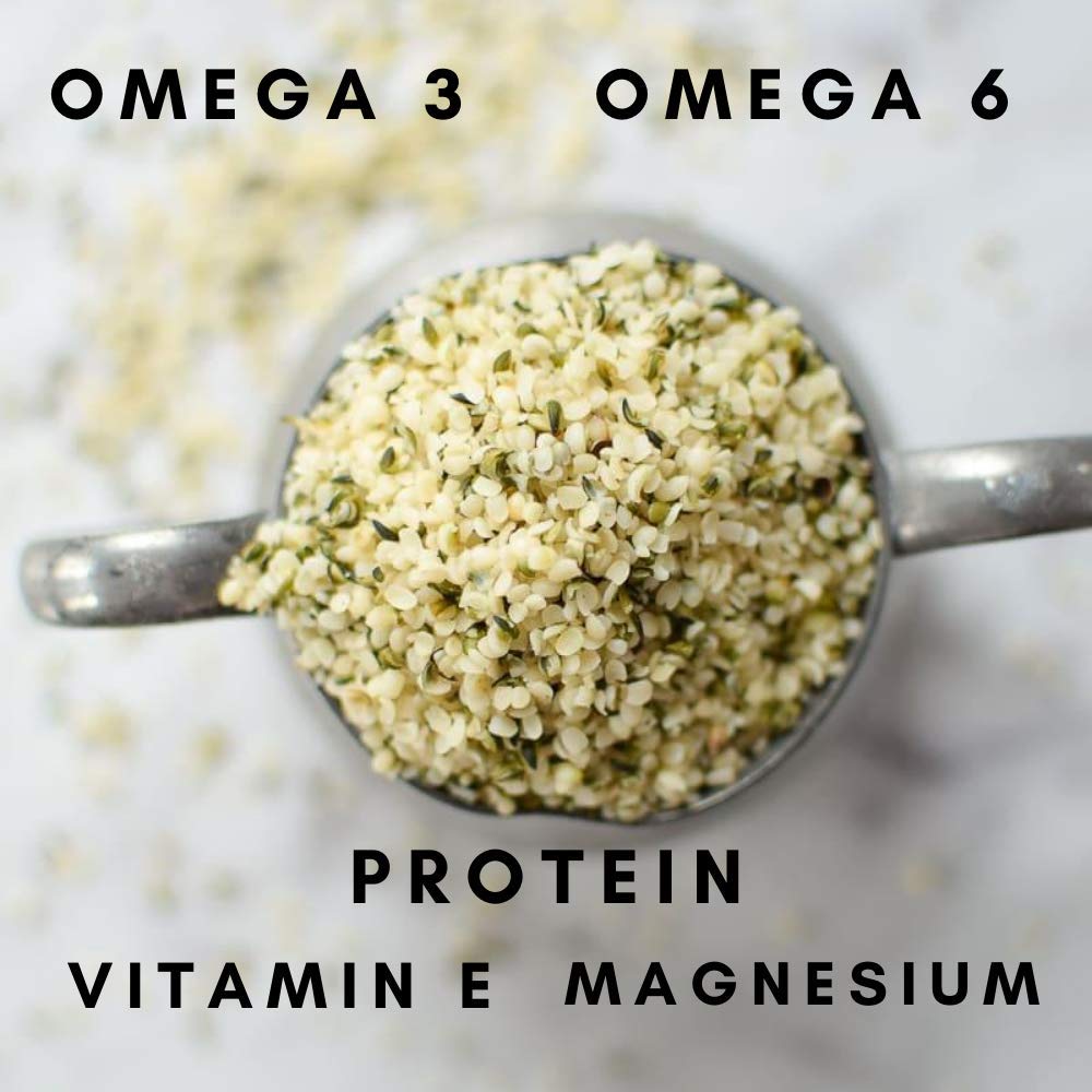 Canada Hemp Foods hemp seed hearts ready to use as a snack or topping with balanced omega fatty acids.