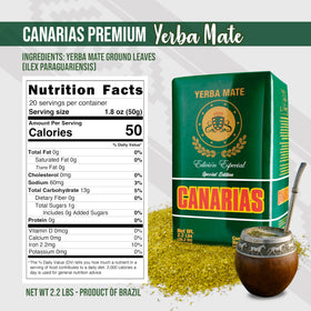 Canarias fine-cut no-stems yerba mate for smooth, consistent brews