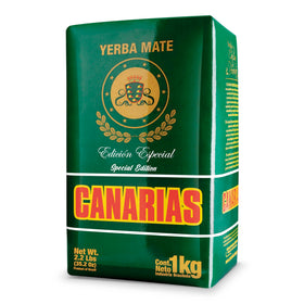 Canarias special edition yerba mate 1kg shows premium packaging for bold sessions