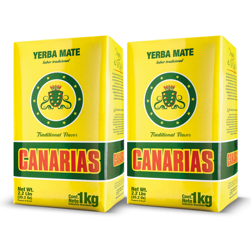Canarias Yerba Mate traditional sin palo ground leaves for a bold cup