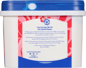 C&H sugar tub designed for scoop-from-tub convenience.