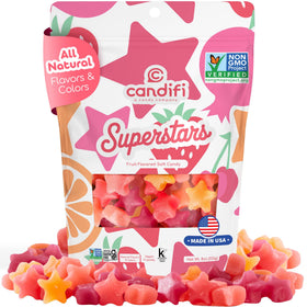 Gelatin-free Candifi Superstars candy as a plant-based treat
