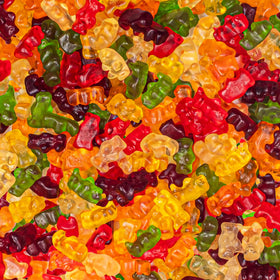 Candy Break Bitty Bear Gummy Cubs bears closeup highlights chewy texture and fruity flavors