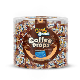 Candy Break Coffee Drops bulk bag showing espresso flavor for quick snacking.