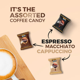 Candy Break Coffee Drops close-up shows creamy center texture