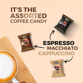 Candy Break Coffee Drops espresso center, bold caffeine bite for busy days