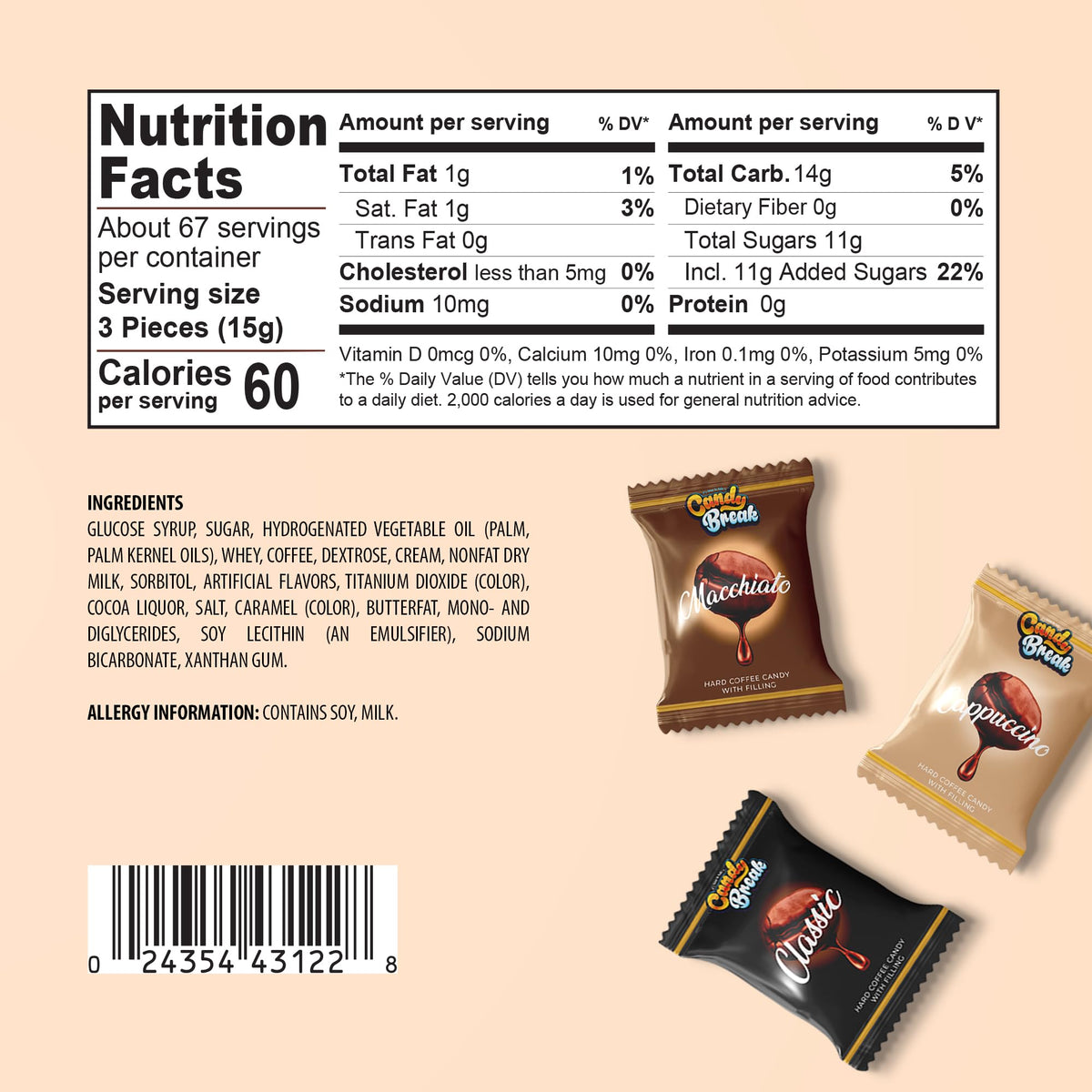 Gift-ready box of Candy Break Coffee Drops