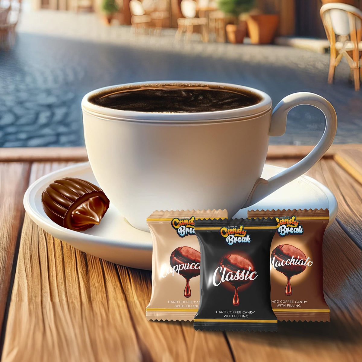 Candy Break Coffee Drops individually wrapped for freshness and portability