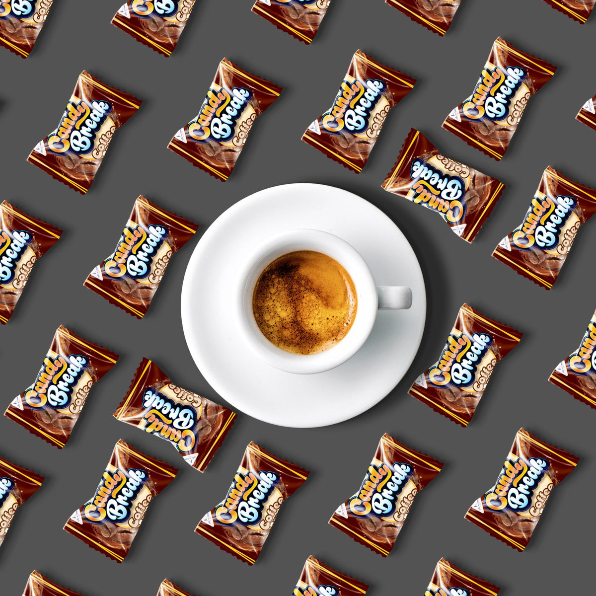 New Year’s celebration setup featuring Candy Break Coffee Drops.
