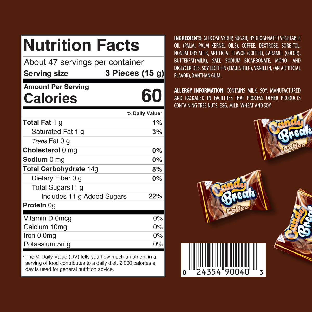 Serving idea: Candy Break Coffee Drops in a bowl for guests.