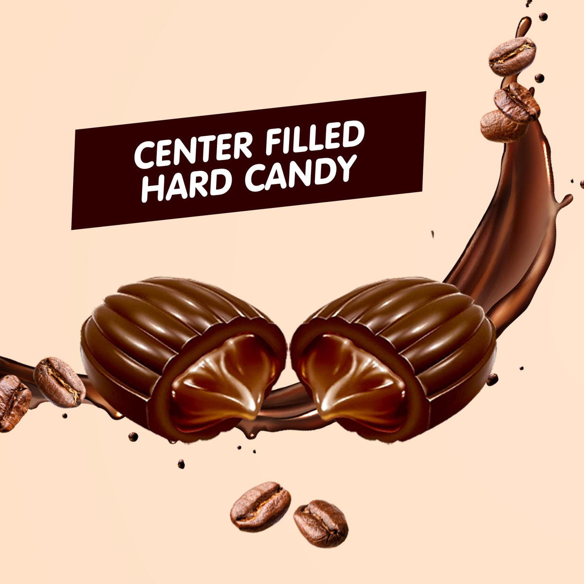 Candy Break Espresso-flavored hard candies emphasize bold flavor and sweetness