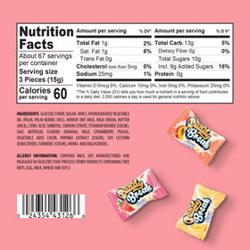 Candy Break fruit-explosion center offers juicy bursts with each bite for variety lovers.