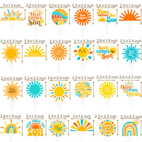 CANDY CHEF Here Comes the Sun topper double-sided visibility from all angles