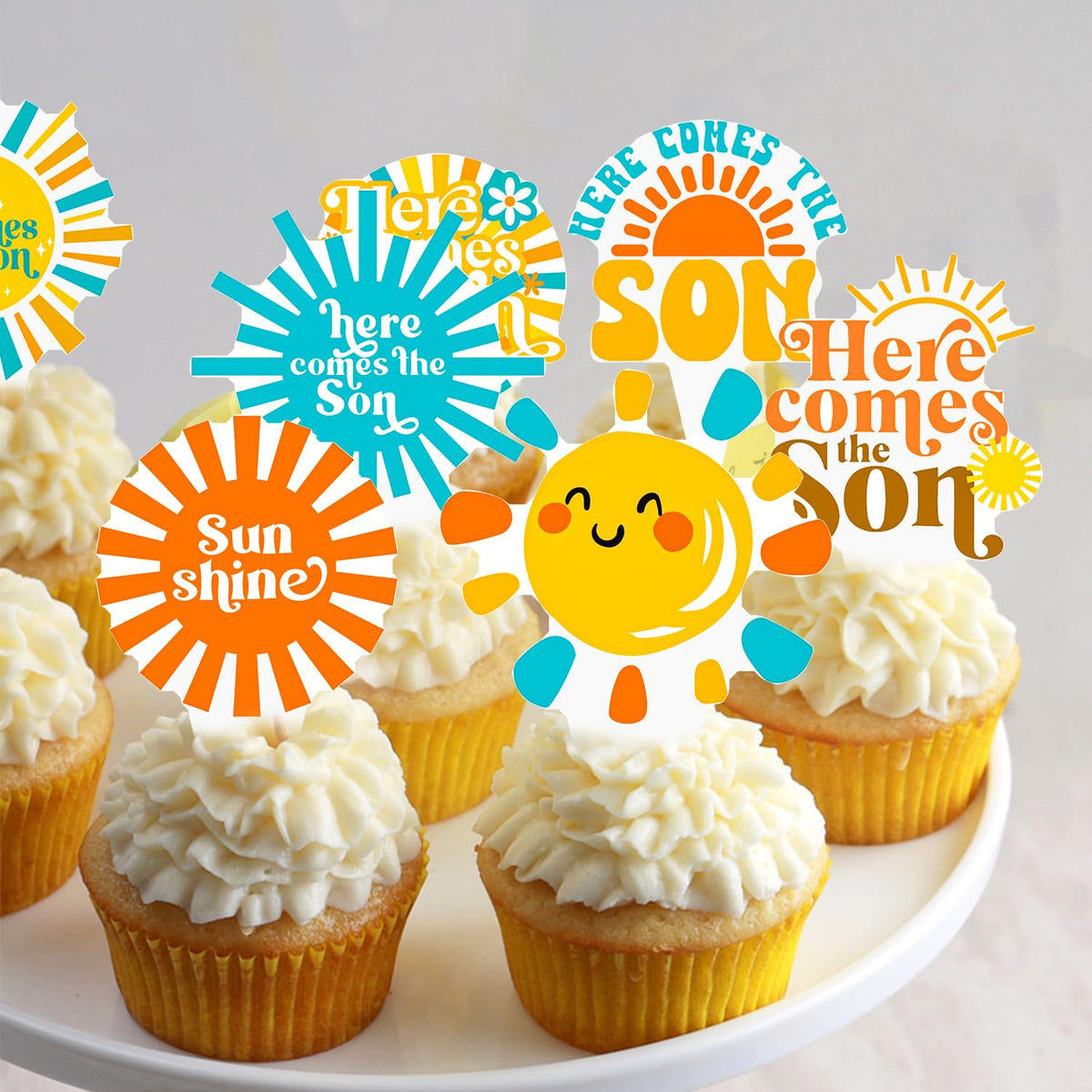 CANDY CHEF Sunshine-themed party decorations for memorable desserts
