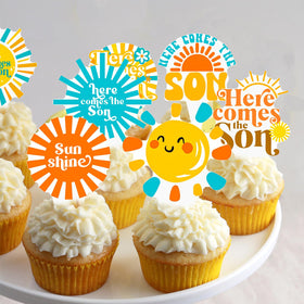 CANDY CHEF Sunshine-themed party decorations for memorable desserts