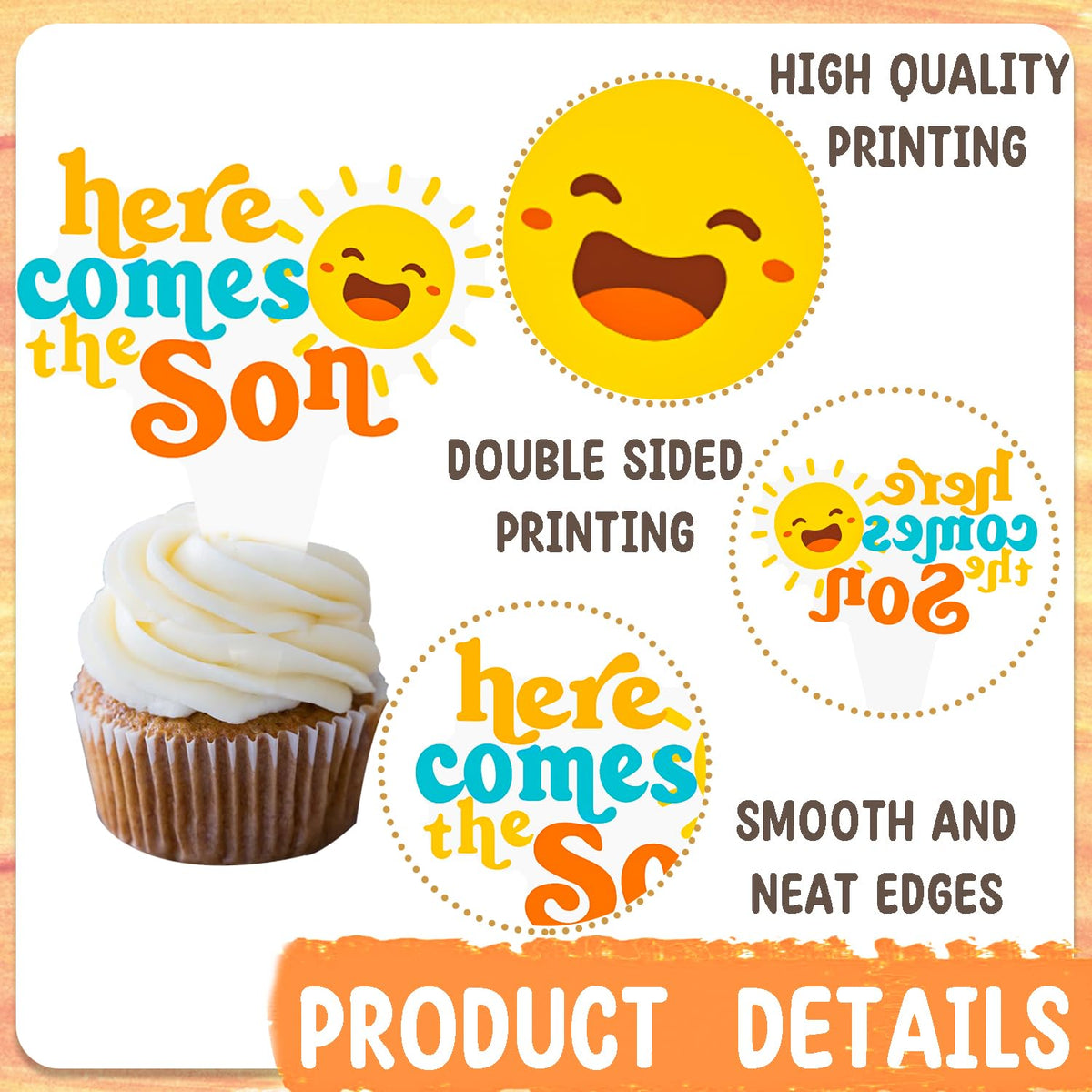 CANDY CHEF Sun-theme with high-resolution printing for bright desserts
