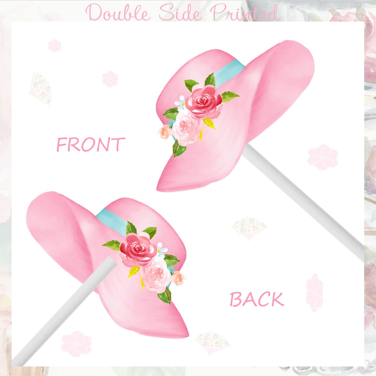 Candy Chef floral toppers provide colorful birthday cake accents